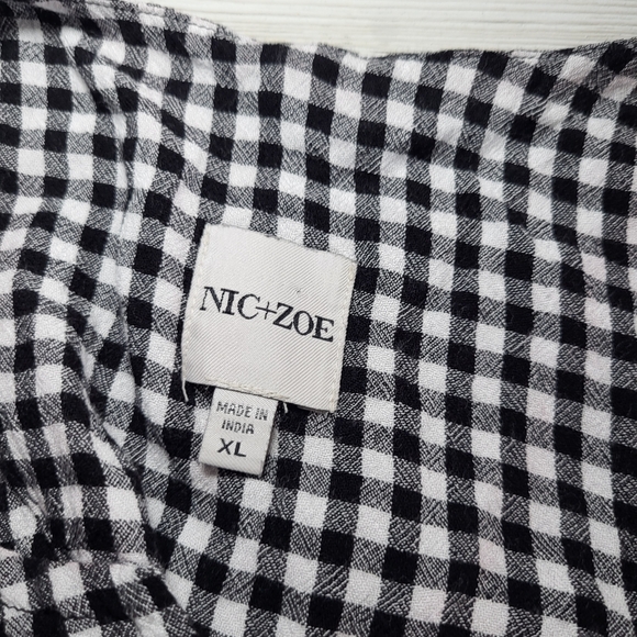 NIC + ZOE Gingham Sleeveless Dress Spring Classic Cottagecore. - Picture 3 of 7